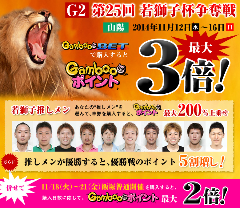G2若獅子杯＆飯塚キャンペーン