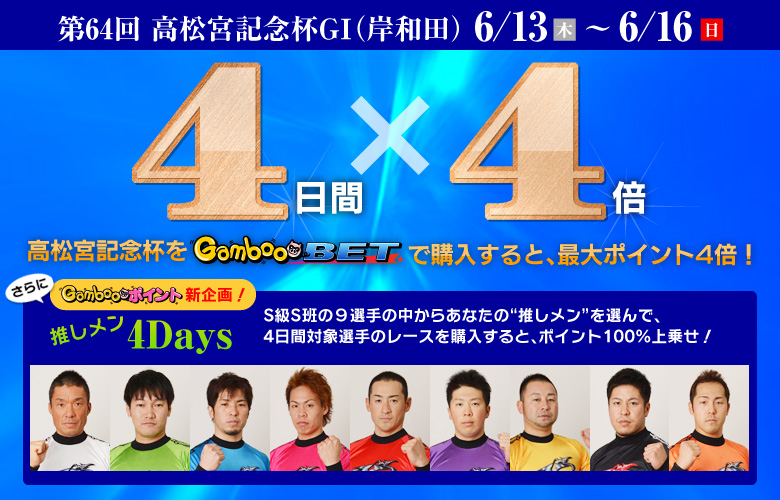 G1高松宮記念杯ポイント最大4倍キャンペーン